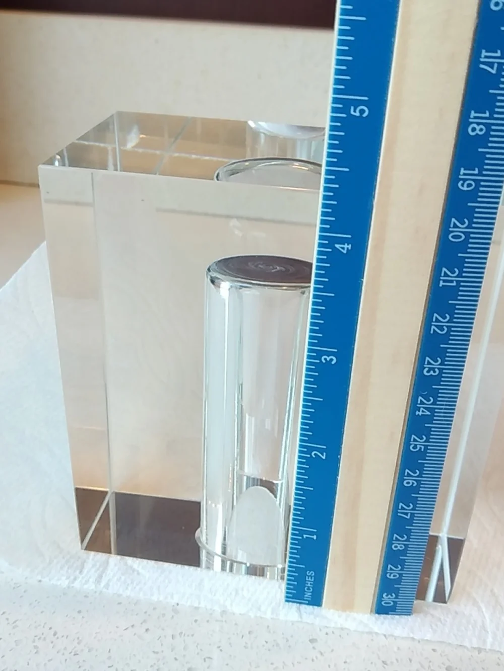 Modern Minimalist Clear Crystal Decorative Bud Vase